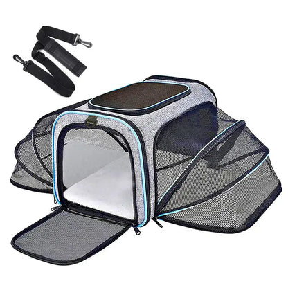 Sac de transport extensible pour chat – imperméable et respirant Moustache & Cie