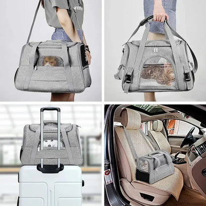 Sac de transport pour animaux de compagnie – confortable, respirant et sécurisé Moustache & Cie