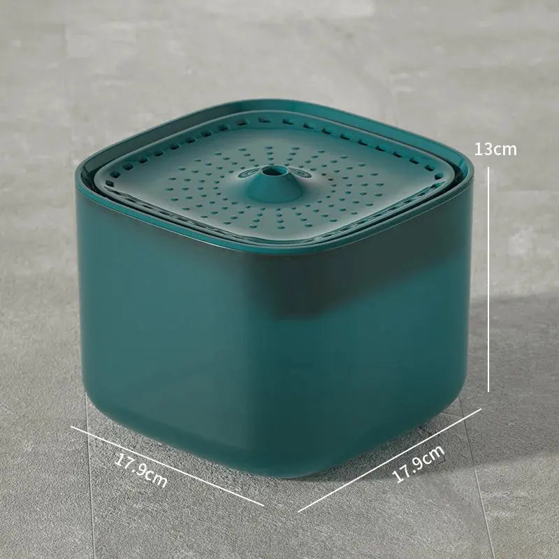 Fontaine à Eau pour Chat Stable – Format Cube, 3L, Silencieuse, Anti-Renversement Moustache & Cie