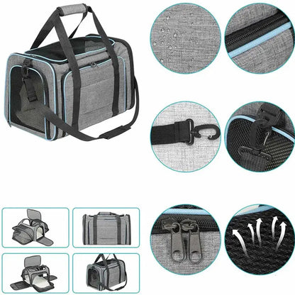 Sac de transport extensible pour chat – imperméable et respirant Moustache & Cie