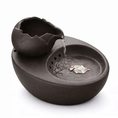 Fontaine à Eau pour Chat en Céramique – Design Coloré, Écoulement Doux, Hygiénique & Stable Moustache & Cie
