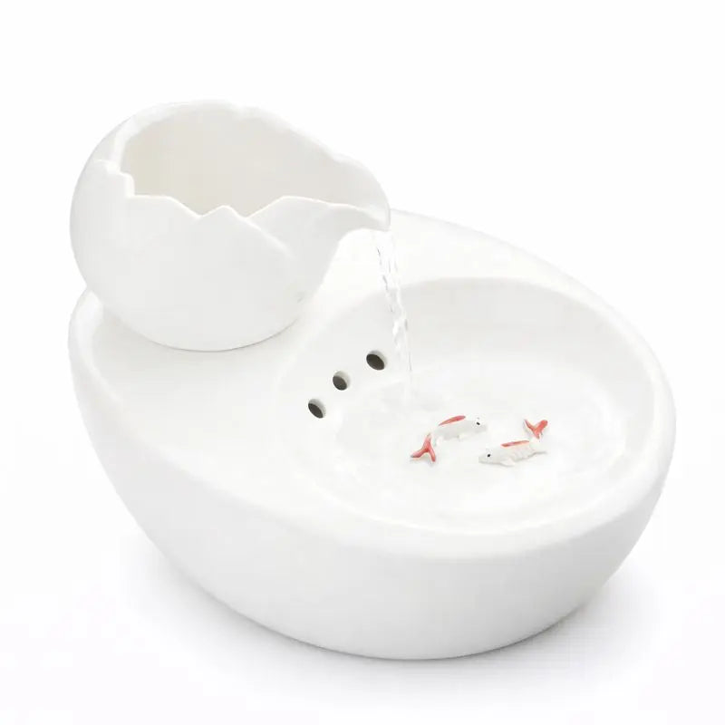 Fontaine à Eau pour Chat en Céramique – Design Coloré, Écoulement Doux, Hygiénique & Stable Moustache & Cie