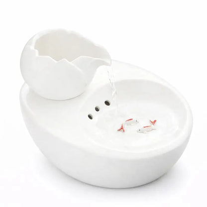 Fontaine à Eau pour Chat en Céramique – Design Coloré, Écoulement Doux, Hygiénique & Stable Moustache & Cie