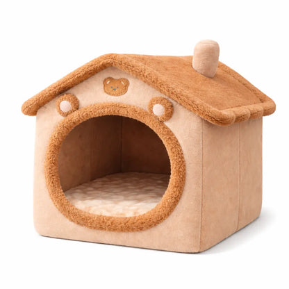Niche pour chat en peluche – maison douce et chaleureuse, format cocon Moustache & Cie