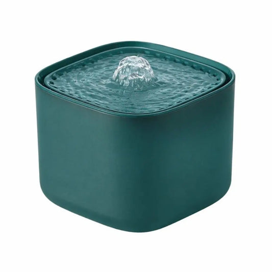 Fontaine à Eau pour Chat Stable – Format Cube, 3L, Silencieuse, Anti-Renversement Moustache & Cie