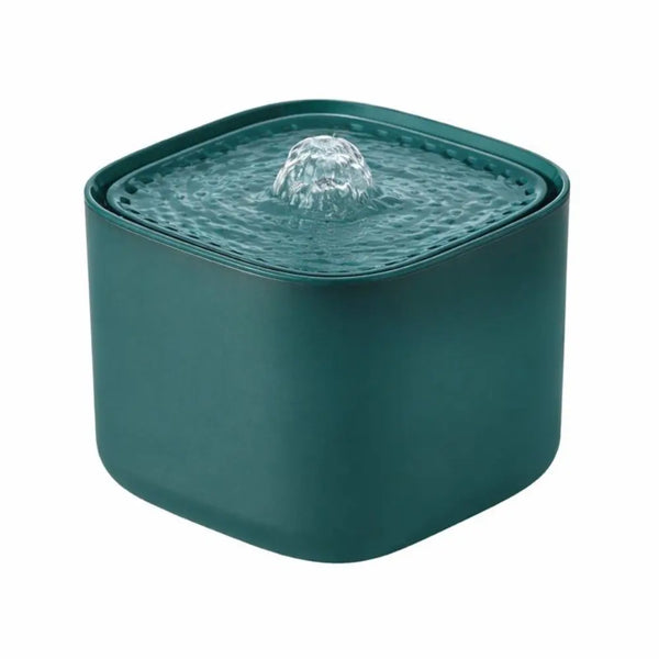 Fontaine à Eau pour Chat Stable – Format Cube, 3L, Silencieuse, Anti-Renversement Moustache & Cie