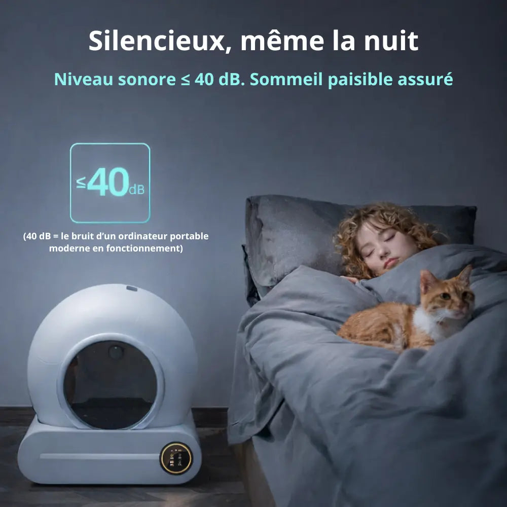Litière autonettoyante connectée | Moustache & Cie Moustache & Cie