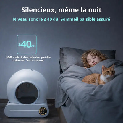 Litière autonettoyante connectée | Moustache & Cie Moustache & Cie