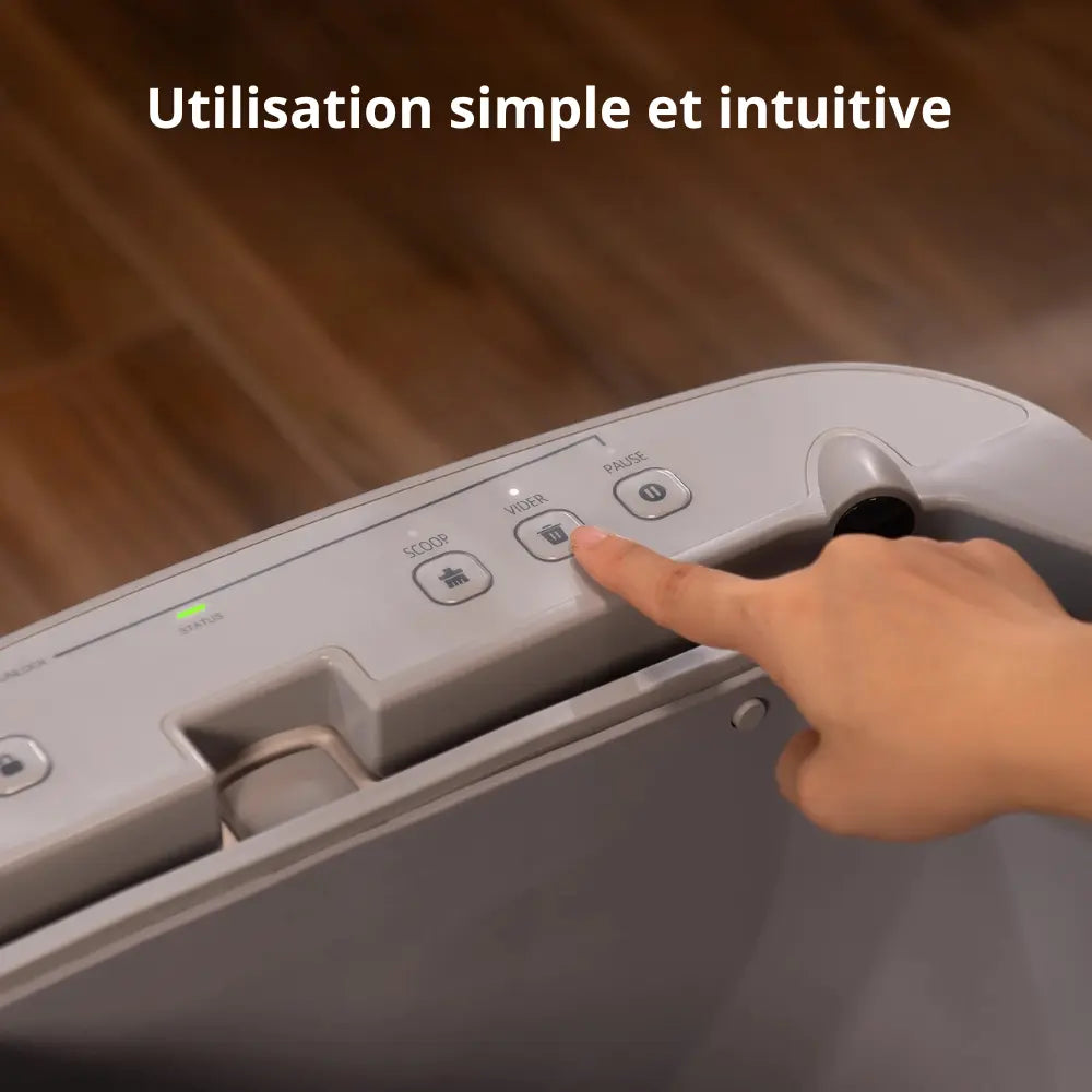 Litière autonettoyante connectée 76L | Moustache & Cie Moustache & Cie