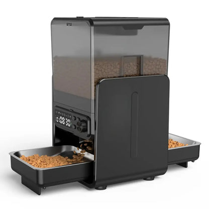Distributeur automatique de croquettes double – programmation manuelle | Moustache & Cie Moustache & Cie