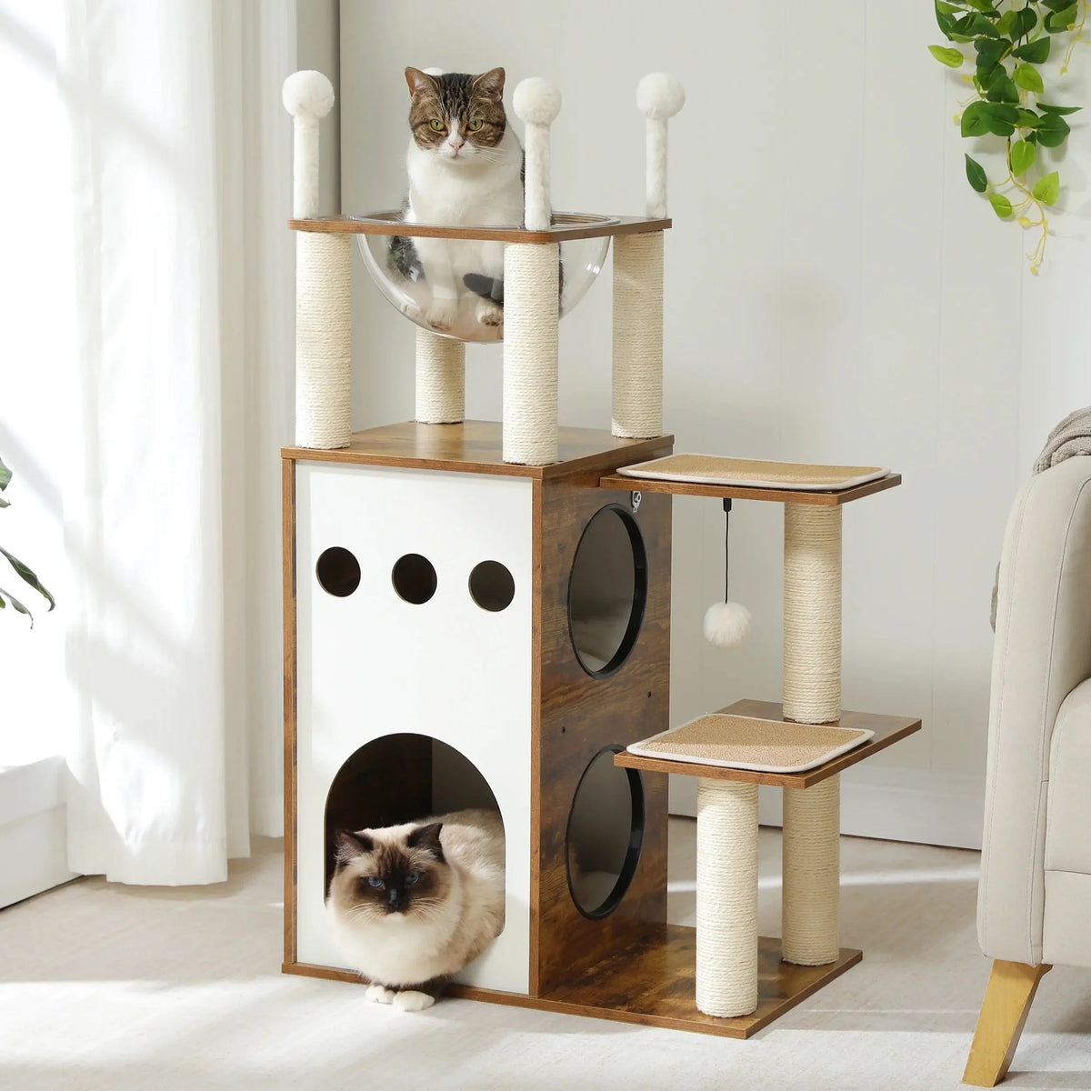 Arbre à chat Saphir 108 cm Moustache & Cie