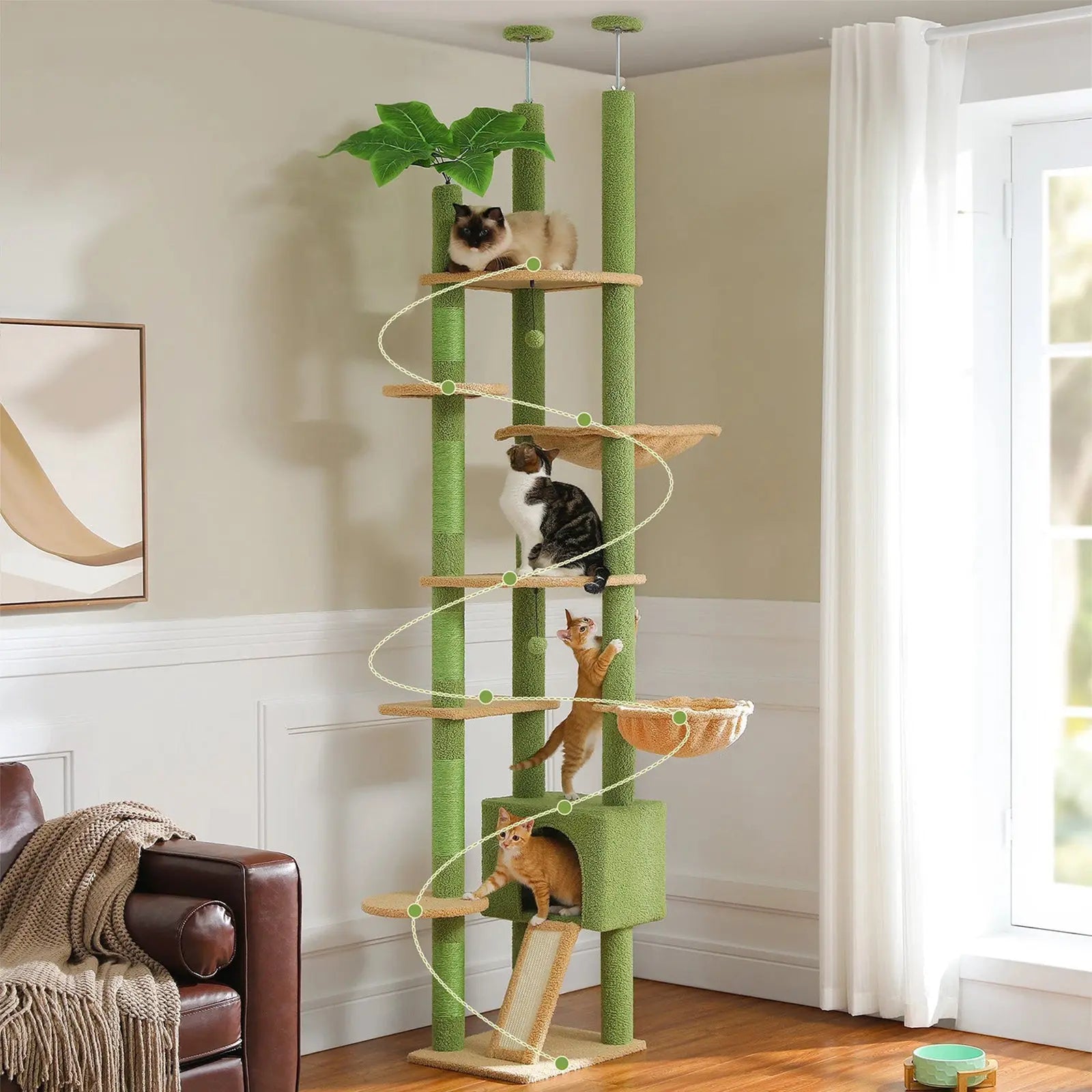 Arbre à chat Orion ajustable Moustache & Cie