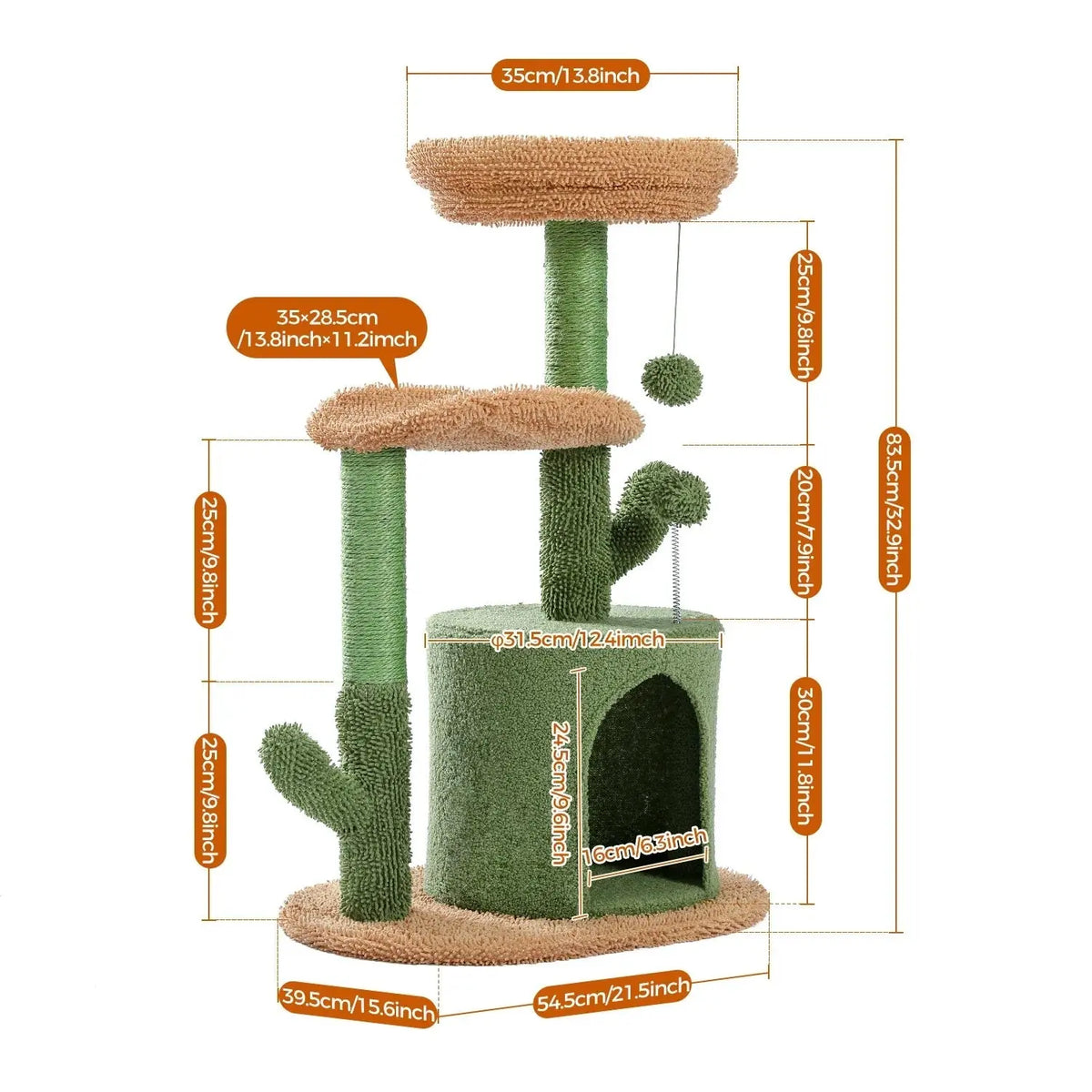 Arbre à chat Lyra 83 cm Moustache & Cie