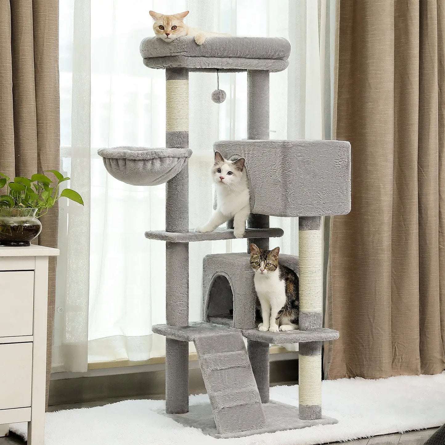 Arbre à chat Gaïa 143 cm Moustache & Cie