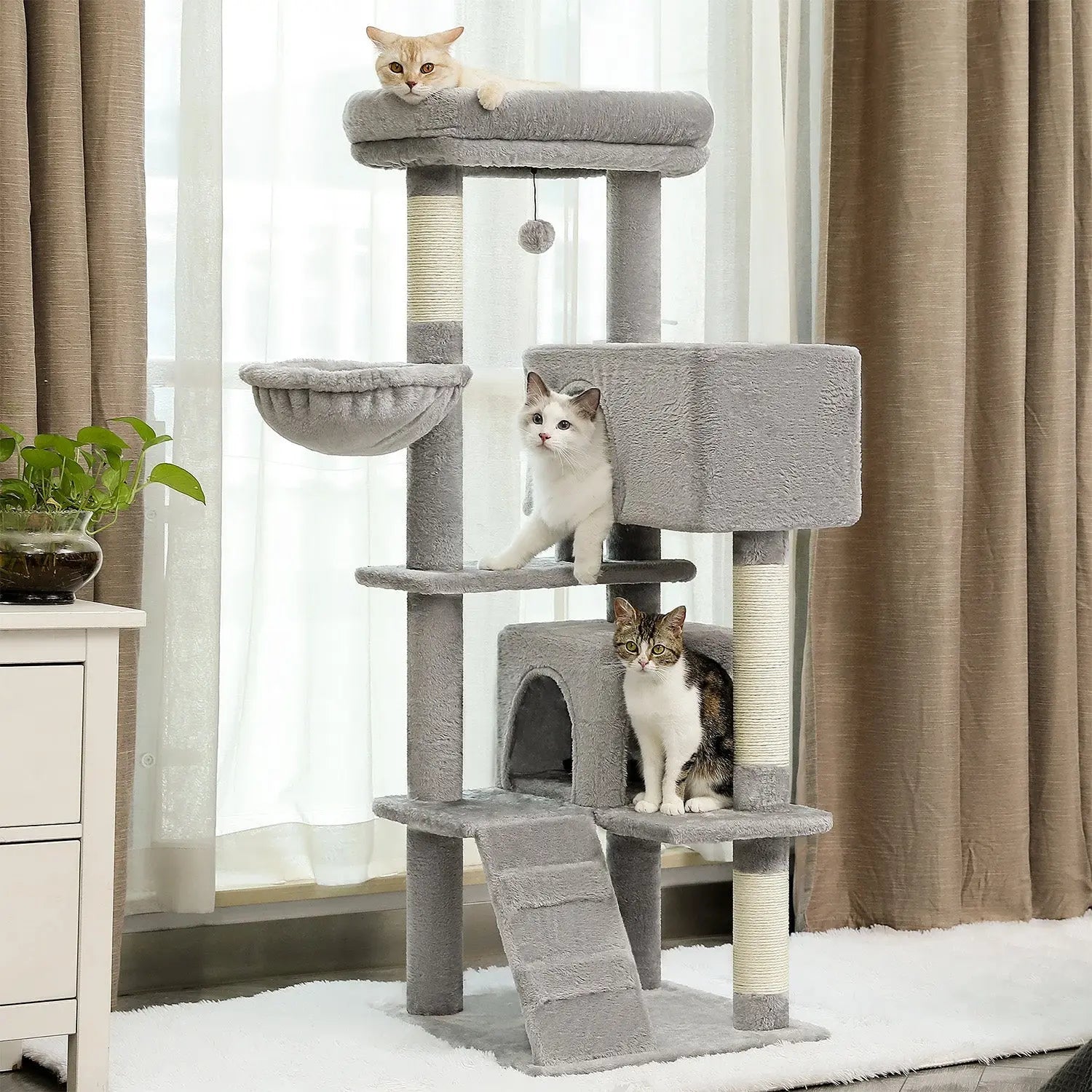 Arbre à chat Gaïa 143 cm Moustache & Cie