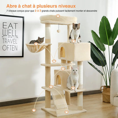 Arbre à chat Gaïa 143 cm Moustache & Cie