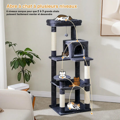 Arbre à chat Auro 143 cm Moustache & Cie