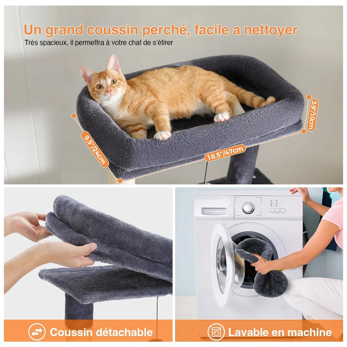 Arbre à chat Nova 106 cm Moustache & Cie
